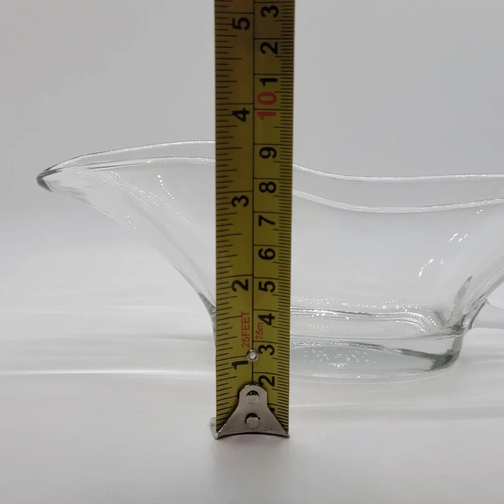 Anchor Hocking Clear Glass Gravy Boat 10oz Sauce Server USA 1028